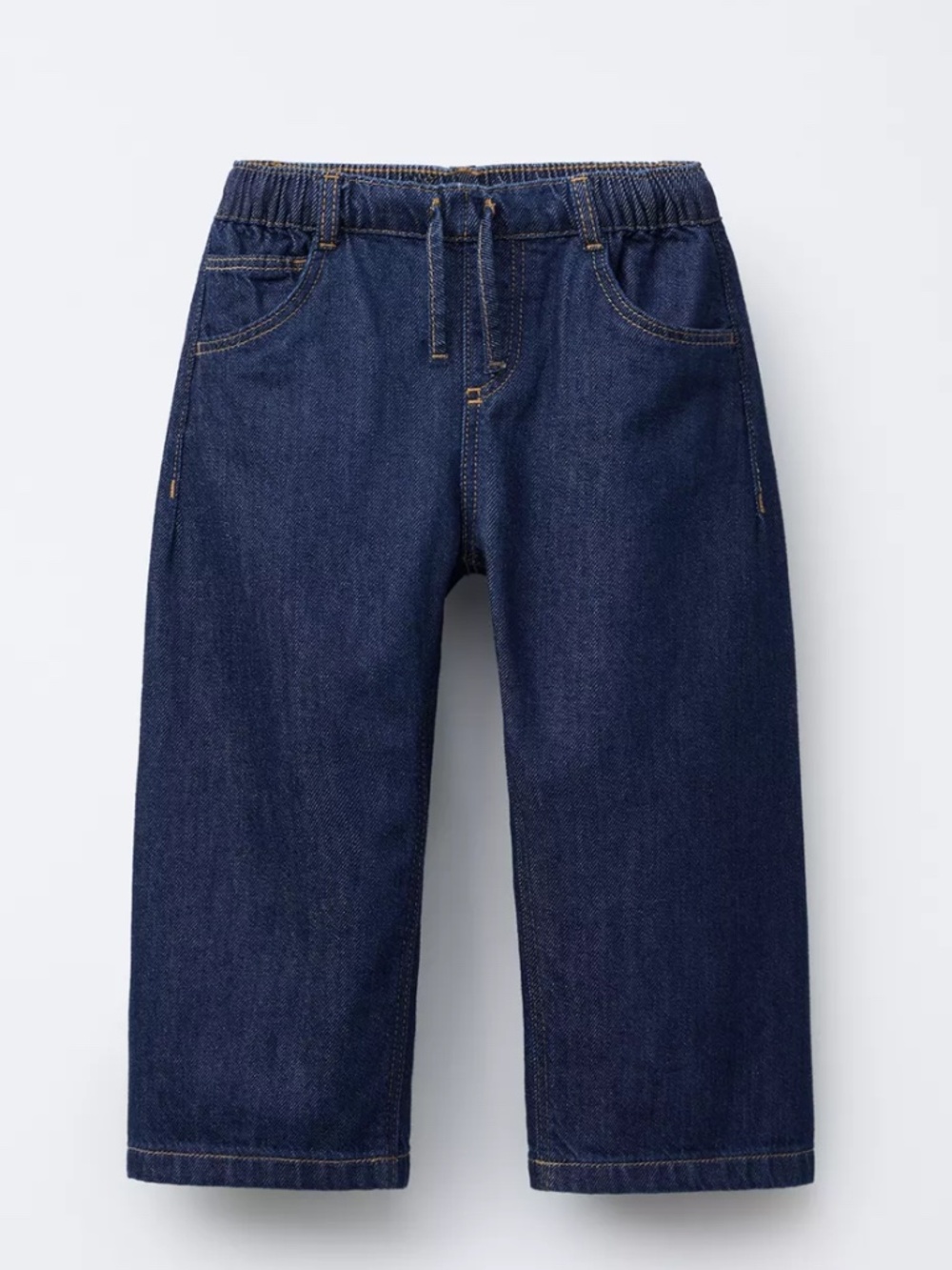 Wide leg denim pants